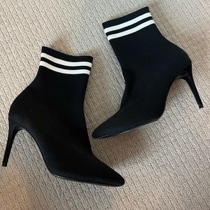 Schutz Gisela Black Sock Booties
